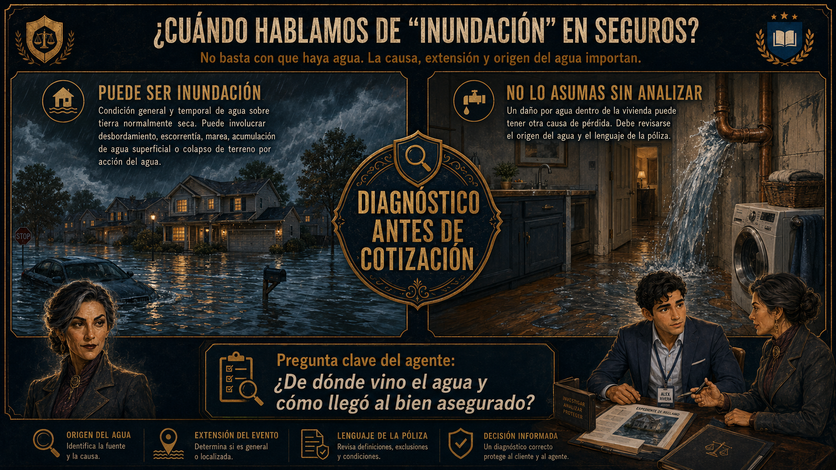 Infografía: cuándo hablamos de inundación en seguros