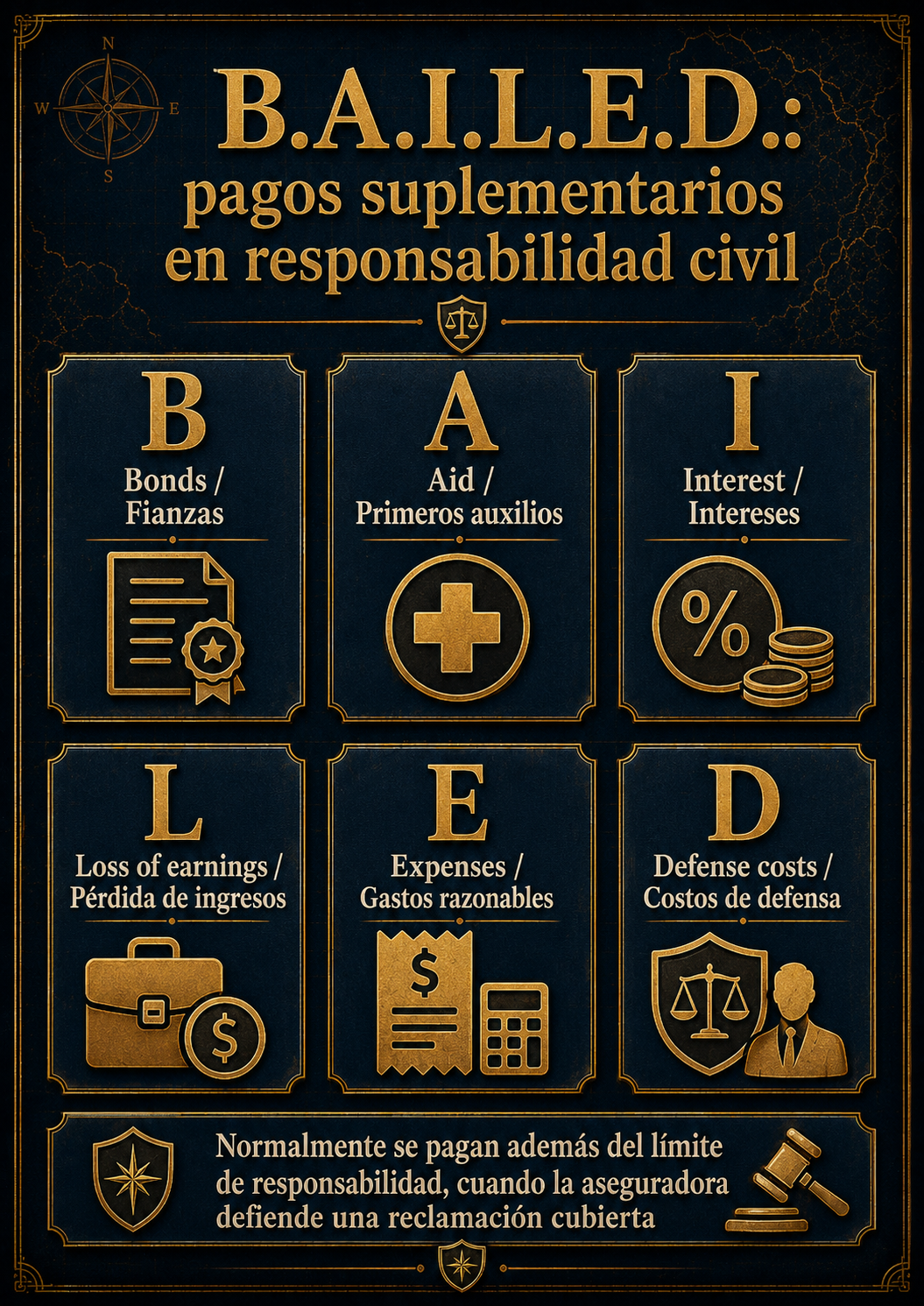 Infografía B.A.I.L.E.D. de pagos suplementarios
