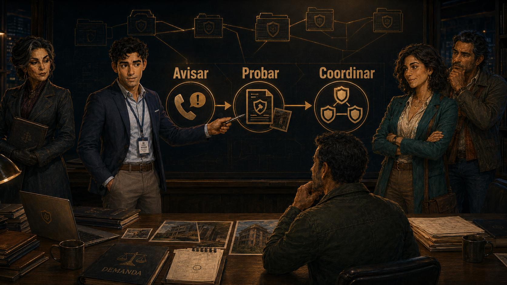 Alex explica avisar probar y coordinar en el expediente final