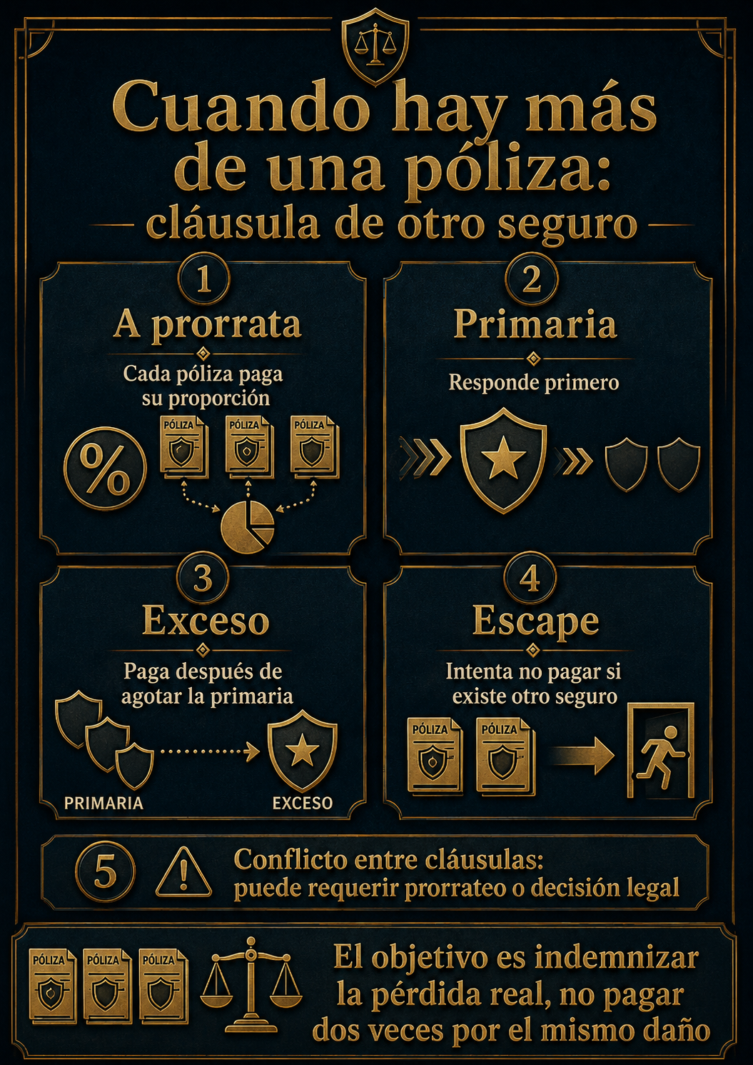 Infografía cláusula de otro seguro