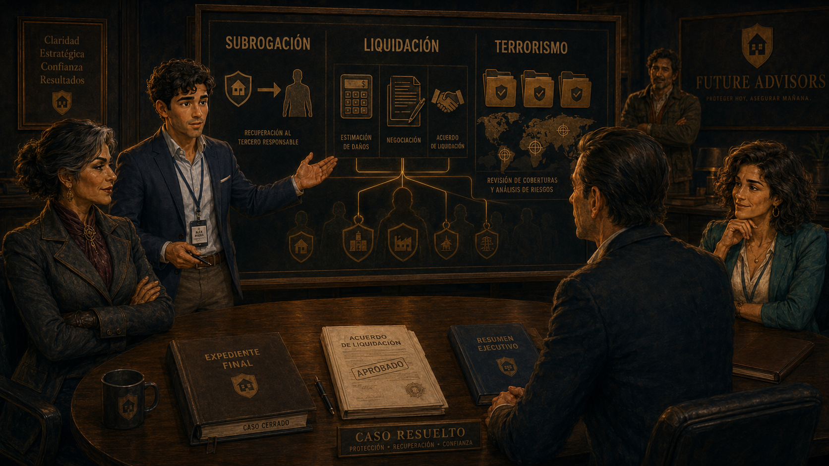 Alex cierra el expediente final explicando subrogación, liquidación y terrorismo
