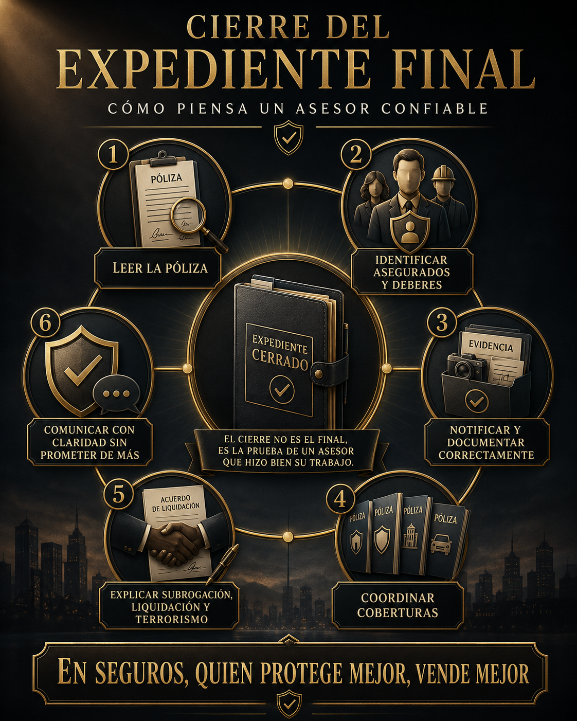 Infografía de cierre del expediente final
